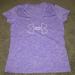 Purple Under Armour shirt